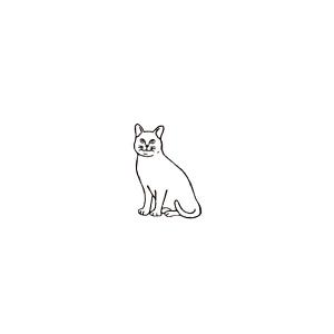 スタンプ 猫 手帳用 アニマルスタンプ ネコ A グッズ 雑貨 動物 はんこ かわいい おしゃれ ハンコ ゴム印 ねこ プレゼント メール便送料無料(対象商品3点以上)