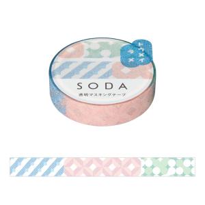 HITOTOKI マスキングテープ 透明 SODA ソーダ（ラメ）20mm