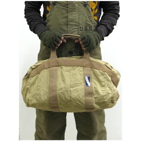 フランスタイプ パラシュートバッグプレーン　カーキ