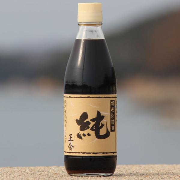 正金醤油 桶仕込醤油「純」 360ml　杉桶仕込醤油 本醸造 小豆島