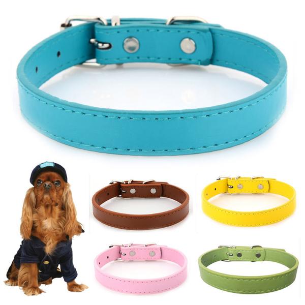 犬用 首輪 ペット 首輪 PUレザー 小型犬 中型犬用 ペット用品 ペットグッズ 送料無料