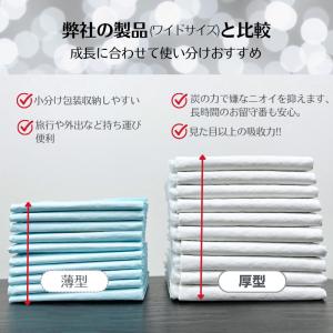 ペットシーツ 炭入り 厚型 ワイド レギュラー...の詳細画像1