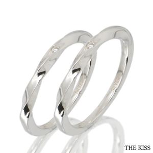 送料無料 ザ・キッス THE KISS シルバーペアリング ダイヤモンド SR1546DM-PAIR キレイ 上品 レディース メンズ 兼用 プレゼント 記念日｜olivepopeye