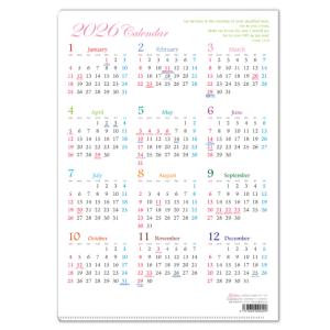 2026年クリアファイルカレンダーFlower...の詳細画像1