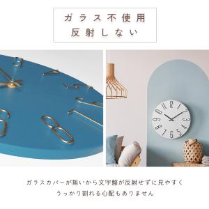 壁掛け時計 非電波 おしゃれ 北欧 静音 木 ...の詳細画像5