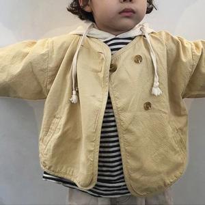 キッズ アウター フードなし ノーカラー ライ...の詳細画像4