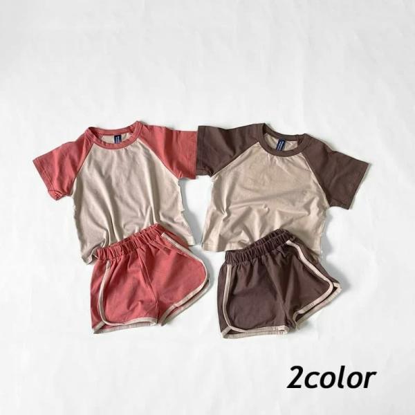 キッズ 男の子 セットアップ 夏 半袖 子供 女の子 セット tシャツ ショートパンツ おしゃれ か...