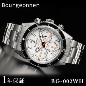 Bourgeonner ブルジョネ メンズ 男性 アナログ 腕時計 クロノグラフ 
