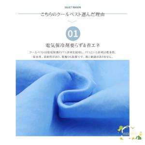 冷却ベスト クールベスト 熱中症対策 空調作業...の詳細画像4