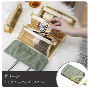トラベルポーチ コスメポーチ 化粧ポーチ メイ...の詳細画像3
