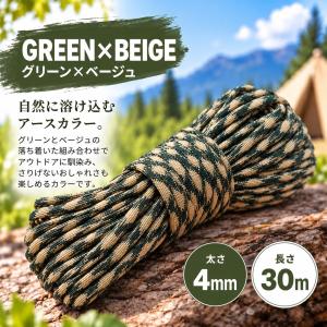 パラコード 4mm ガイロープ ロープ テント...の詳細画像1