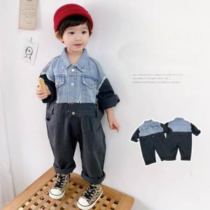 子供服 男の子 つなぎ ジャンプスーツ デニム コンビ ロンパース 子ども服 女の子 キッズ服 ベビー服 ベビー キッズファッション 子供 子ども キッズ 赤ちゃん Gzi1 Olulu 通販 Yahoo ショッピング