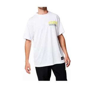 アシックス asics クールグラフィックショートスリーブトップ NEW バスケットシャツ 2063A050-100 (ブリリアントホワイト)｜om-sports