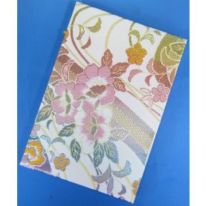 ジャバラ式 御朱印帳 高級金襴 虹白花 ビニー...の詳細画像1