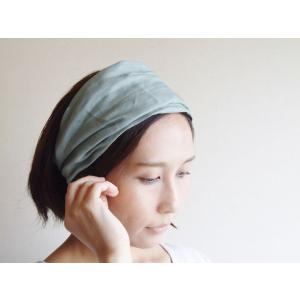 リネン100% ヘアバンド 日本製 ナチュラル...の詳細画像5