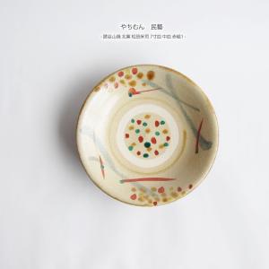 やちむん 民藝 読谷山焼 北窯 松田米司 8寸皿 中皿 赤絵1 : おまめ