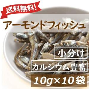 ナッツ 送料無料 アーモンドフィッシュ 100g (10gx10袋) 小分け 小袋入り 国産小魚 アメ リカ産アーモンド ゆうパケット ポイント消化 グルメ みのや｜omamesan