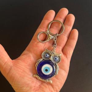 ナザールボンジュウ キーホルダー ふくろう 魔...の詳細画像4