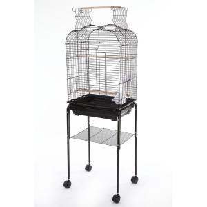 HOEI 鳥かご 丸籠 R440M−P 半月スタンド セット （33×33