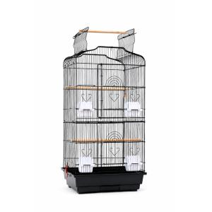 仕切り付き鳥かご　多頭飼い用バードゲージ 鳩用ケージ バードケージ 仕切り板付き 2ルーム 鳥かご 80×40×47cm
