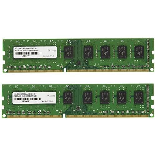 アドテック DDR3 1333/PC3-10600 Unbuffered DIMM 2GB×2枚組 ...