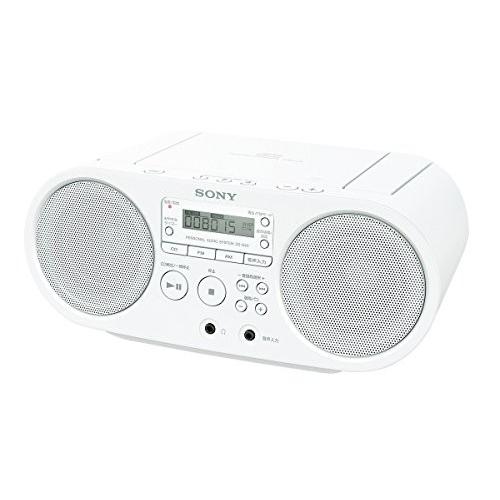 ソニー SONY CDラジオ ZS-S40 : FM/AM/ワイドFM対応 ホワイト ZS-S40 ...