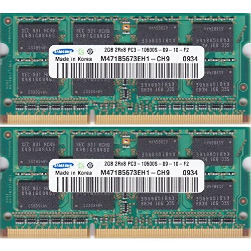 SAMSUNG PC3-10600S (DDR3-1333) 2GB x 2枚組み 合計4GB SO...