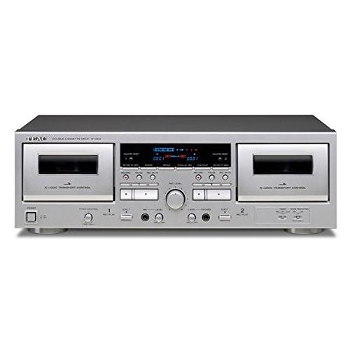 ティアック ダブルカセットデッキ（シルバー）TEAC W-1200