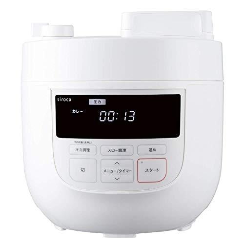 siroca 電気圧力鍋 SP-4D151 ホワイト ［1台6役（圧力・無水・蒸し・炊飯・