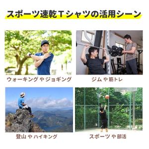 Tシャツ メンズ 半袖 無地 速乾 サラサラ ...の詳細画像3