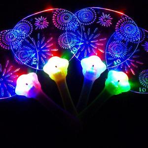 光るおもちゃ 光るうちわ 花火 12個セット ...の詳細画像1