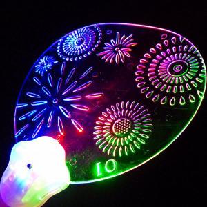 光るおもちゃ 光るうちわ 花火 12個セット ...の詳細画像2