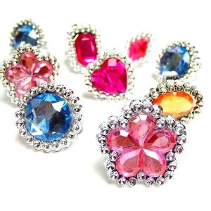 ジュエリーゆびわ 50個セット　景品 子ども会 縁日 お祭り 夏祭り 祭 ランチ景品 縁日おもちゃ 玩具 保護者会 お子様ランチ おもちゃ