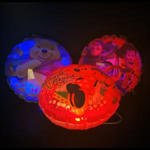 光るディズニーカラフルエアーヨーヨー 12個セット　景品 子供 子ども会 縁日 お祭り 夏祭り ヨーヨー ヨーヨー釣り 水ヨーヨー 空気ビニール 空ビ