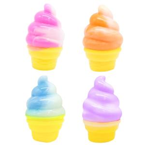 ぷにぷにソフトクリームスクイーズ 24個セット　景品 縁日 お祭り 夏祭り 景品玩具 おもちゃ 子供会 ランチ景品 お子様ランチ イベント スクイーズ
