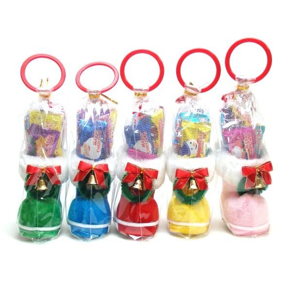 クリスマスブーツ　カラフルミニブーツ　 配布 お菓子 詰め合わせ プレゼント 配布 販促 ギフト プ...