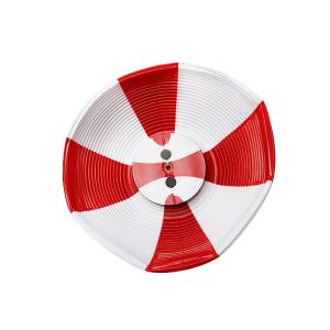 ちょうちん ポリ提灯 紅白 1個 盆踊り 夏祭...の詳細画像2