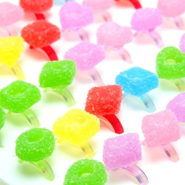 チャーミーグミゆびわホールタイプ 50個セット　景品 子供 子供会 プレゼント 指輪 女の子 縁日 ...