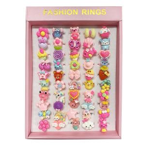 かわいいイロイロゆびわアソート 50個セット ...の詳細画像2