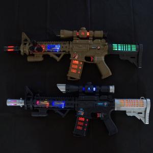 光るおもちゃ フラッシュ サウンドサバイバルマシンガン(12個入) : 堀