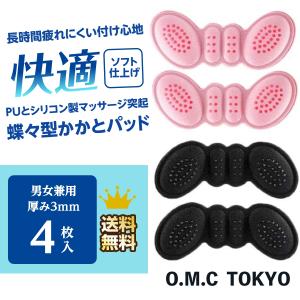 かかとパッド 靴ずれ対策 3mm 踵 取付簡単 パカパカ防止