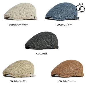 ハンチング帽 メンズ レディース 帽子 ストロ...の詳細画像2
