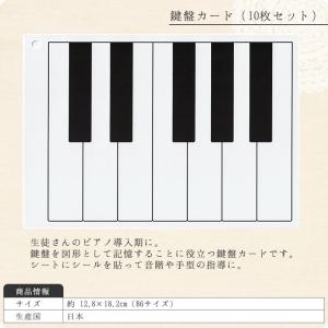 鍵盤カード(10枚セット)【B6サイズ/ピアノ...の詳細画像1