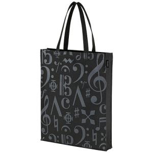 縦型トートバッグ（縦鍵盤柄）マチあり[Pianoline]【ピアノレッスン