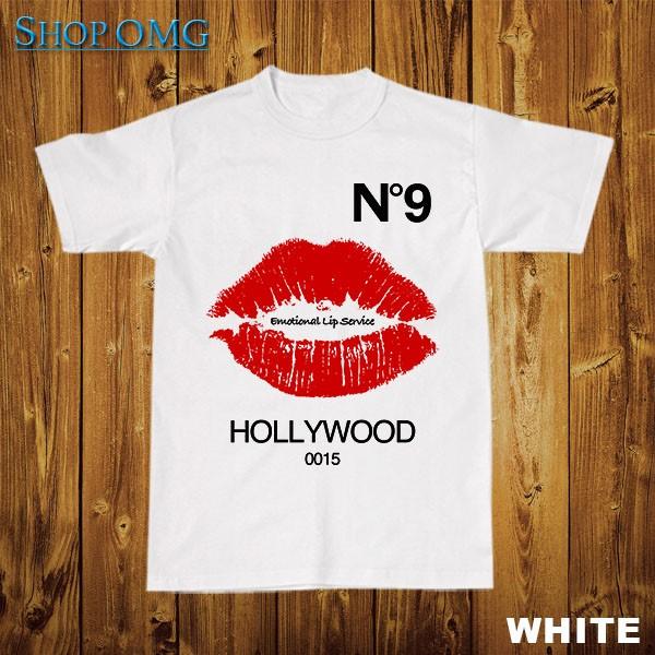 N.9 EMOTIONAL LIP LOGO T-シャツ HOLLYWOOD MADE Tシャツ ナ...