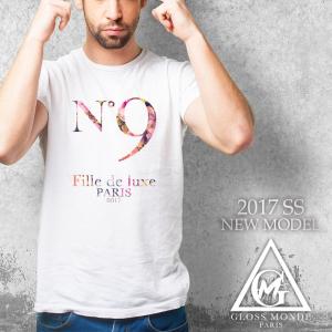 No9 Fille de luxe DESIGN T-SHIRTS T-シャツ Tシャツ ナンバリング BITTER ビター系 HOLLYWOOD 花柄 パロディ ダンサー ユニセックス メンズ レディース｜SHOP OMG