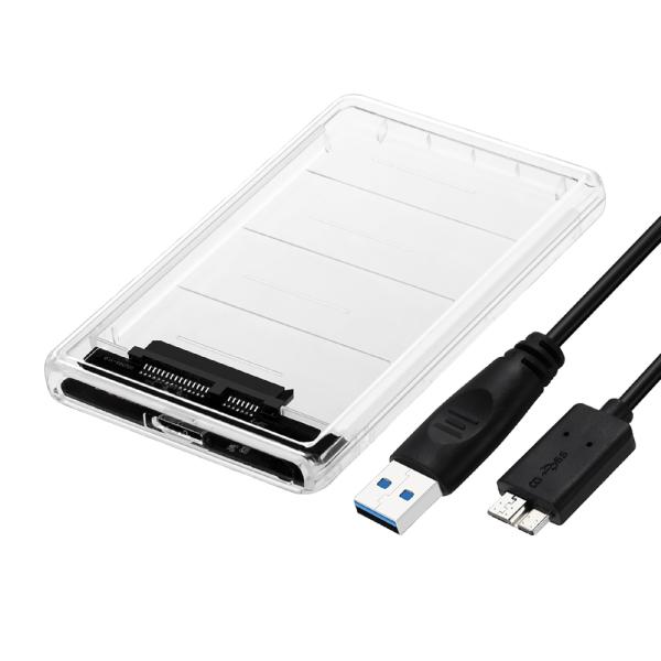 オールクリアタイプUSB3.1対応2.5インチssd/hddケース AOK-25CASE-U3C