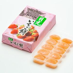 日光いちご餅 10個入 栃木 日光 ご当地 日光東照宮 お土産 お菓子 和菓子 苺 イチゴ スイーツ 絶品 贈答品 手土産 観光 旅行 ギフト プチギフト お取り寄せ｜omiyage-nagaien