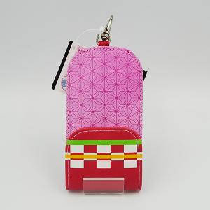 鬼滅の刃 キーケース 竈門禰豆子 リール付き ランドセル 鍵 カギ 収納 カバー 通学 登下校 入学 防犯 防止 小学生 男の子 女の子 キッズ用 子供 スクール用品