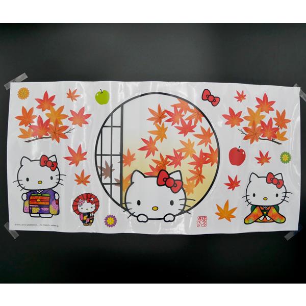 ハローキティ ウォールステッカー もみじ 30×60 Sanrio サンリオ はろうきてぃ キティち...